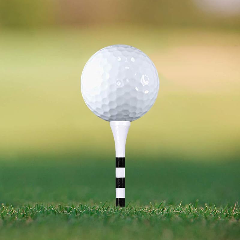Zivisk Wooden Golf Tees 2-3/4 inch 100 Count, 2.75" Long Golf Wood Bamboo Tees(White,70mm) - Image 4